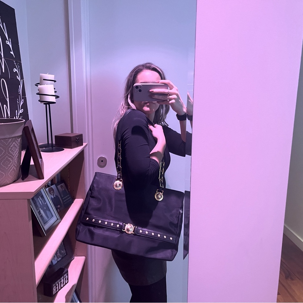 💛💛💛SOLD💛💛💛 Large vintage Gianni Versace Sunburst Tote